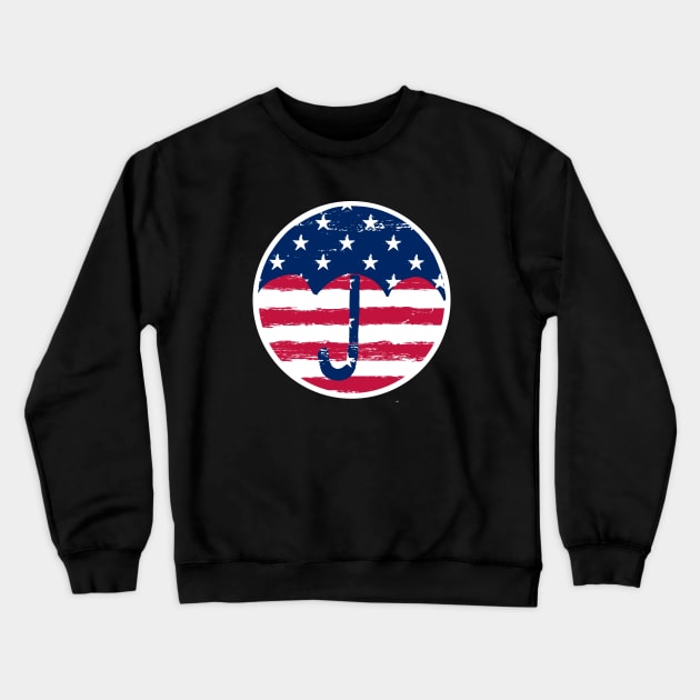 umbrella academy - american flag Crewneck Sweatshirt by gochiii